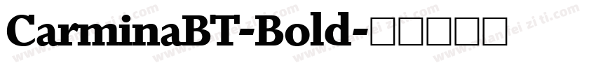 CarminaBT-Bold字体转换
