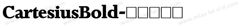 CartesiusBold字体转换