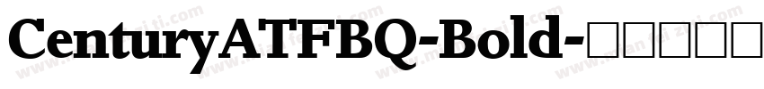 CenturyATFBQ-Bold字体转换