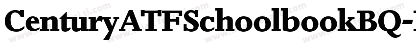 CenturyATFSchoolbookBQ-Bold字体转换