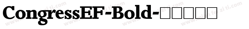 CongressEF-Bold字体转换