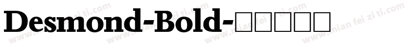 Desmond-Bold字体转换
