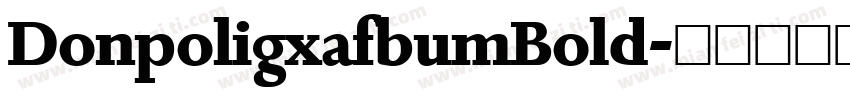 DonpoligxafbumBold字体转换