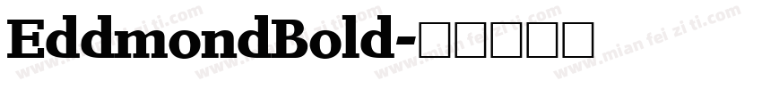 EddmondBold字体转换