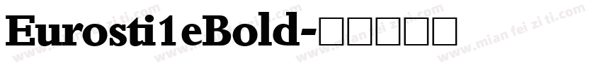 Eurosti1eBold字体转换