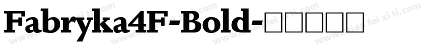 Fabryka4F-Bold字体转换