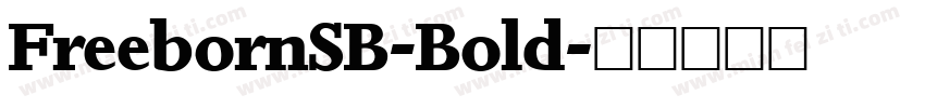 FreebornSB-Bold字体转换