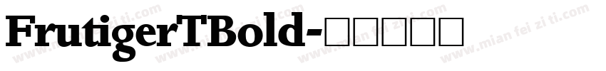 FrutigerTBold字体转换