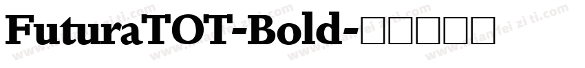 FuturaTOT-Bold字体转换