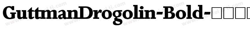 GuttmanDrogolin-Bold字体转换