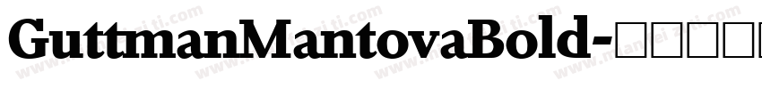 GuttmanMantovaBold字体转换