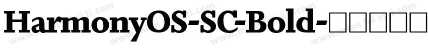 HarmonyOS-SC-Bold字体转换
