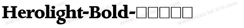 Herolight-Bold字体转换