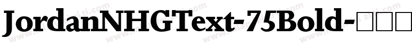 JordanNHGText-75Bold字体转换