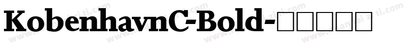 KobenhavnC-Bold字体转换