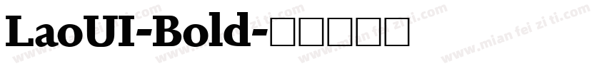 LaoUI-Bold字体转换