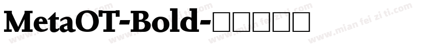 MetaOT-Bold字体转换