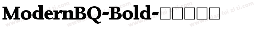 ModernBQ-Bold字体转换
