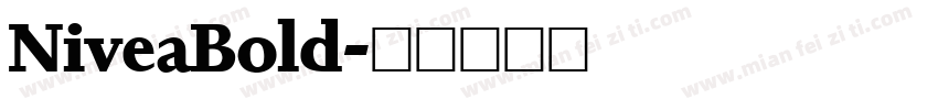 NiveaBold字体转换