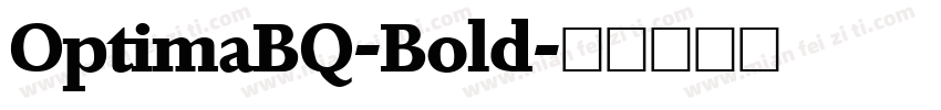 OptimaBQ-Bold字体转换