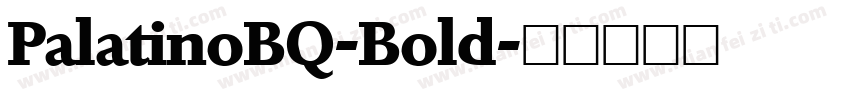 PalatinoBQ-Bold字体转换