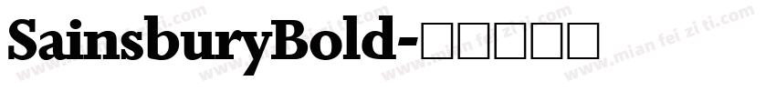 SainsburyBold字体转换