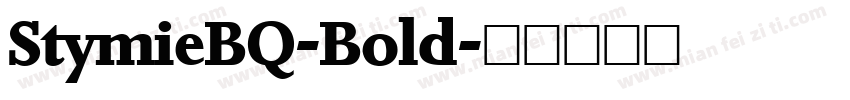 StymieBQ-Bold字体转换