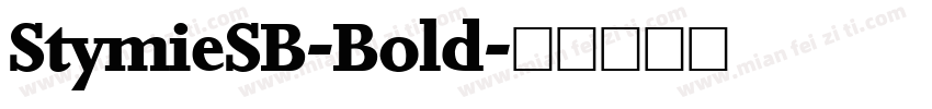 StymieSB-Bold字体转换