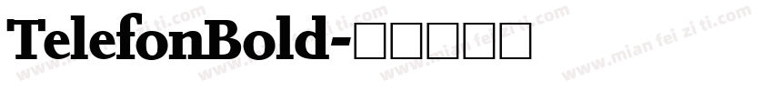 TelefonBold字体转换