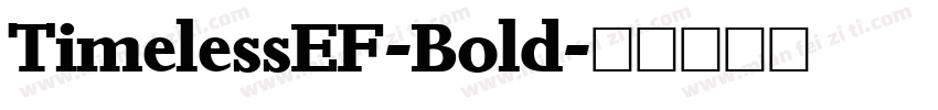 TimelessEF-Bold字体转换