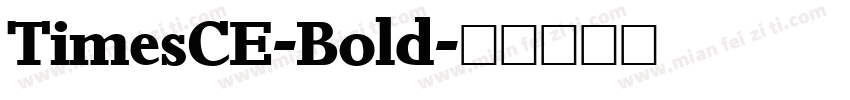 TimesCE-Bold字体转换