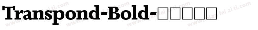 Transpond-Bold字体转换