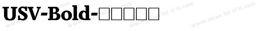 USV-Bold字体转换