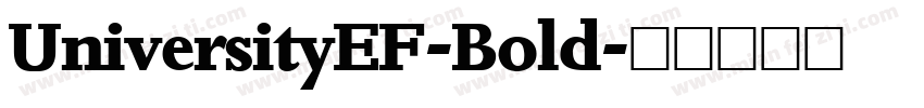 UniversityEF-Bold字体转换