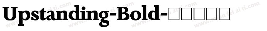 Upstanding-Bold字体转换