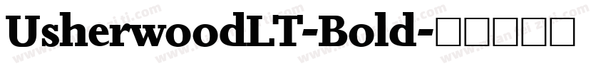 UsherwoodLT-Bold字体转换