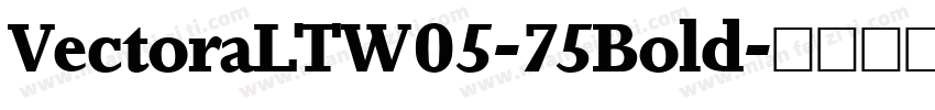VectoraLTW05-75Bold字体转换