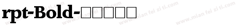 rpt-Bold字体转换
