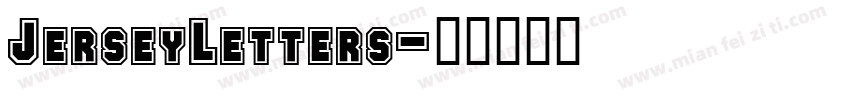 JerseyLetters字体转换
