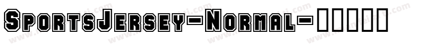 SportsJersey-Normal字体转换