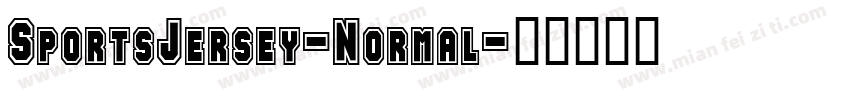 SportsJersey-Normal字体转换