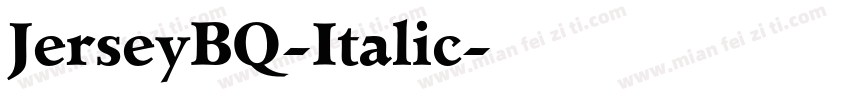 JerseyBQ-Italic字体转换