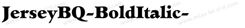 JerseyBQ-BoldItalic字体转换