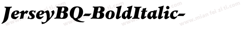 JerseyBQ-BoldItalic字体转换