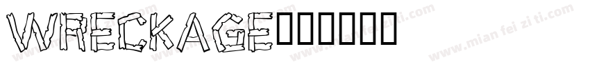 WRECKAGE字体转换