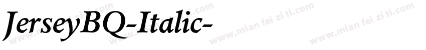 JerseyBQ-Italic字体转换