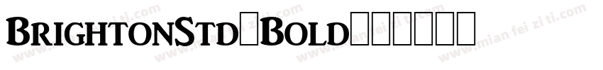 BrightonStd-Bold字体转换