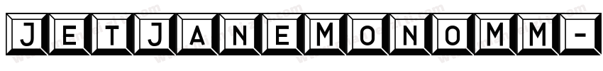 JetJaneMonoMM字体转换