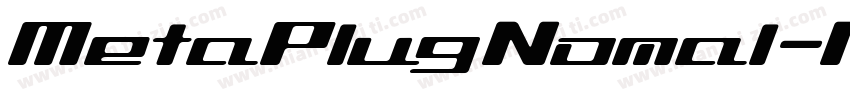 MetaPlugNomal-Italic字体转换