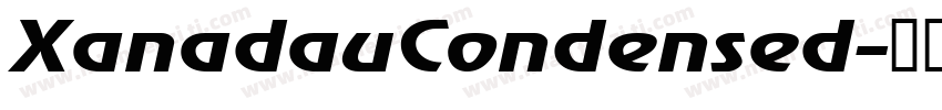 XanadauCondensed字体转换
